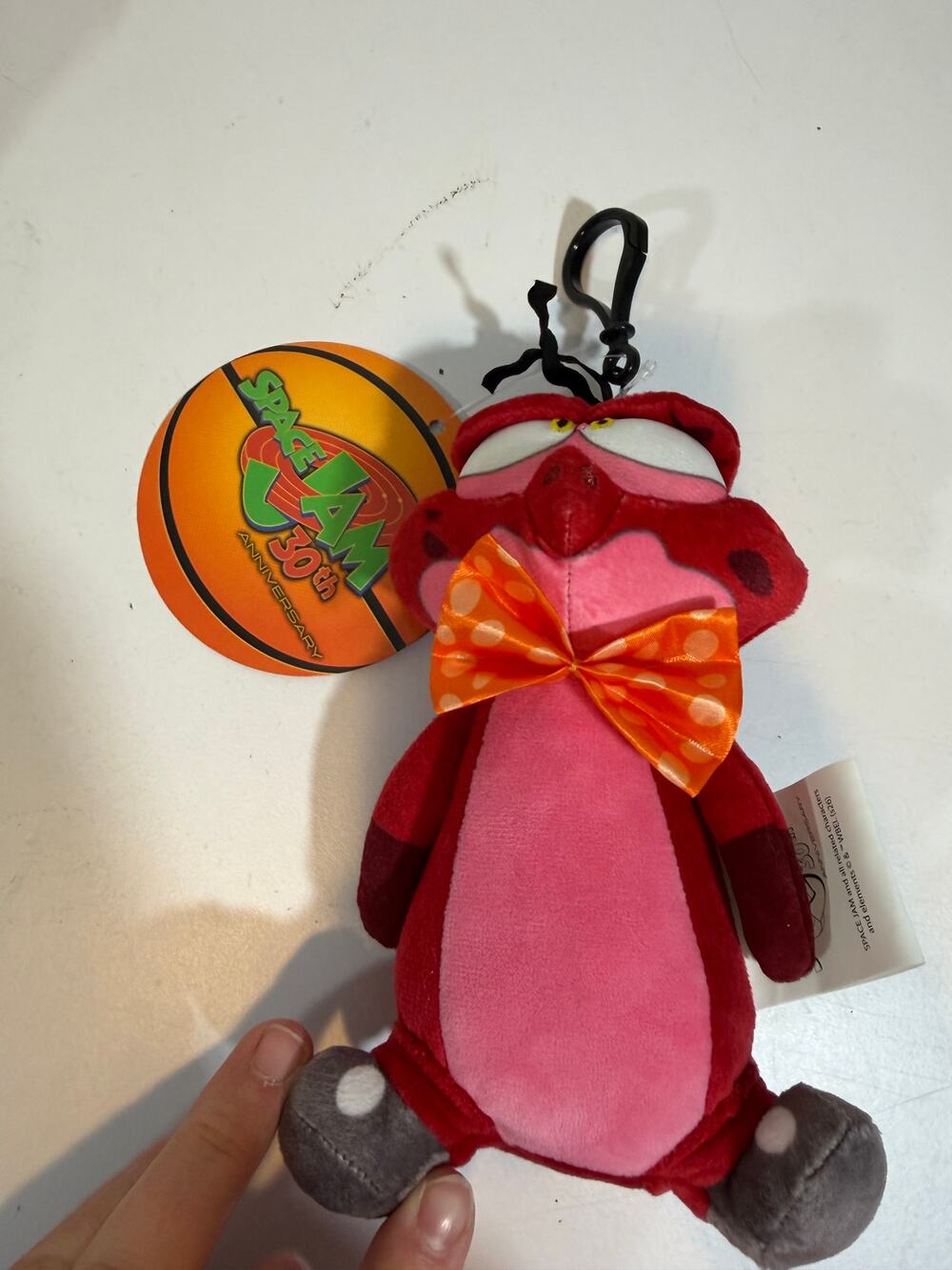 Space Jam 30th Anniversary Looney Tunes Red Nerdluck Nawt Plush Keychain NWT